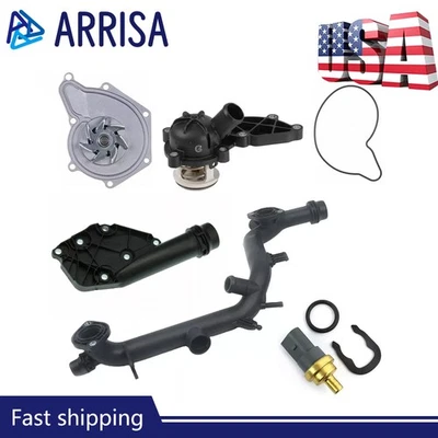 Kit de sistema de refrigeración para Audi A4 Quattro A5 Quattro Q5 3.2 V6 BOMBA TERMOSTATO TUBO Foto 1 de 4