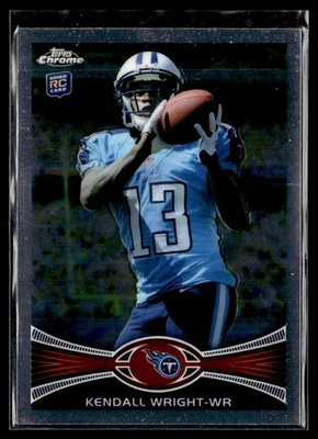 2012 Topps Chrome Rookie Autographs Kendall Wright Tennessee Titans #212 - Image 1 of 2