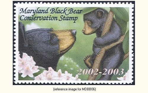 D2K Maryland Black Bear 2002-3 ($5.00) Stamp - Image 1 of 1