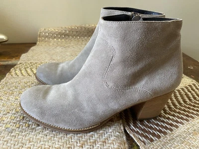 Botas de tornozelo Paul verde camurça marrom couro ocidental EUA 8 Reino Unido 6 - Imagem 1 de 4