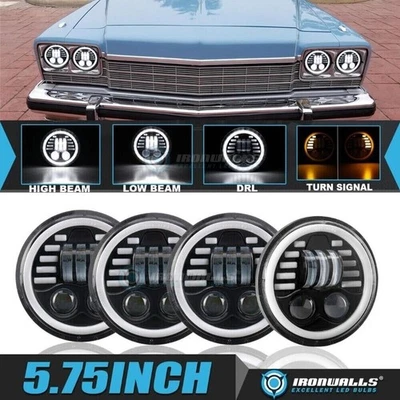 Faros LED de 5,75" para Buick LeSabre 1959-1975 intermitente dinámico alto/bajo Foto 1 de 4
