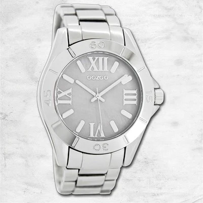 Oozoo Orologio da Polso Unisex Vintage Serie Analogico Metallo Argento UOC5701A - Immagine 1 di 3