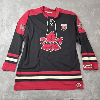 Camiseta de hockey de Canadá Teepee 1867 logotipo del equipo hoja de arce canadiense para hombre XL Foto 1 de 4