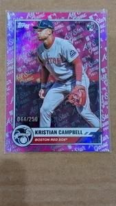 2025 Topps All-Star Game Kristian Campbell rosa /250 SP Boston Red Sox RC Rookie - Foto 1 di 4