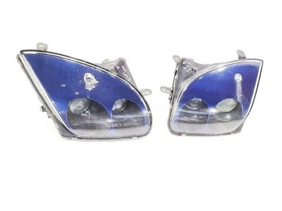 1994 Mitsubishi 3000GT OEM Blue Glass Pair Headlights Chipped Glass Sold As Is - Image 1 of 4