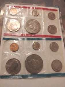1977 Uncirculated Ike Coin Set U.S Mint Original Government Packaging No Enelope - Picture 1 of 6