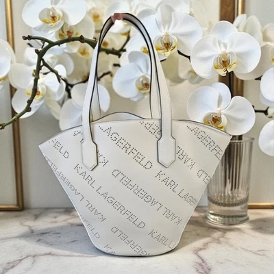 STUNNING  KARL LAGERFELD COW LEATHER BAG NEW WITH TAGS GENUINE RRP £295 - Image 1 of 4