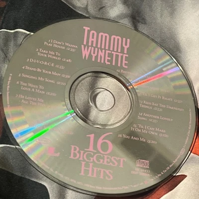 Tammy Wynette 16 Biggest Hits CD Epic Records Country Music Collection disc only Foto 1 de 2