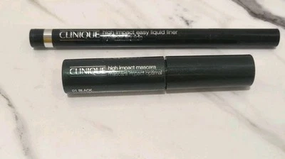 倩碧 High Impact Easy 液体衬里 01 黑色加睫毛膏 01 黑色全新无标签  — 第 1/2 张图片