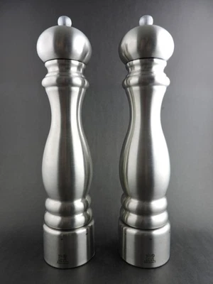 Juego Molinillo de Sal y Pimienta Peugot Acero Inoxidable 12" Francia Foto 1 de 2