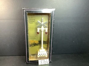 + MTH Standard Gauge Tinplate # 79 Ivory Flashing Highway Signal 10-1046 LN,OB - Picture 1 of 5