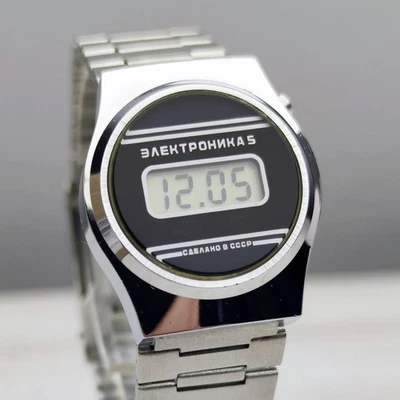 Elektronika 5 Original URSS Reloj Digital Mujer Años 80 Soviético Foto 1 de 4
