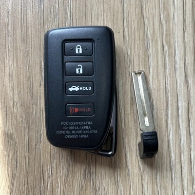 Lexus NX300 NX300H NX200T 4 buttons Smart Key 2015 2016 2017 2018 2019 - Image 1 of 2