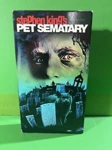Pet Sematary VHS Paramount Stephen King 80s Horror 2001 Release Pascow SlipCover - Picture 1 of 12