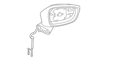 宝马右手门镜 Assy - 51-16-8-137-376 - 适用于 525i、525iT、530i、540i 和 M5 — 第 1/4 张图片
