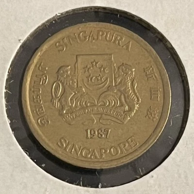 1987 Singapore 🇸🇬 5 Cents Coin KM#50 - Image 1 of 2
