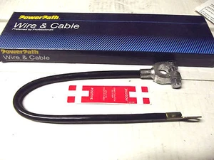 19",4GAUGE TOP POST,POSITIVE /NEGATIVE BATTERY CABLE MADE IN USA BY POWER PATH** - Picture 1 of 1
