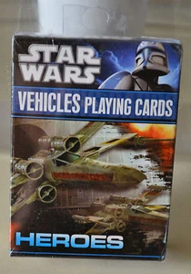 STAR WARS HEROES VEHICLES PLAYING CARDS BRAND NEW AND SEALED - Picture 1 of 2