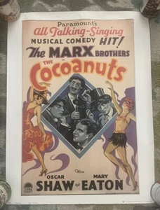 18" X 24" The Cocoanuts Ira Roberts 1978 Reprint Movie Poster The Marx Brothers - Picture 1 of 4