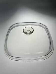 Tapa de vidrio transparente abovedada vintage Pyrex A12C 10,5" - Imagen 1 de 5