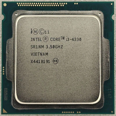 Intel Core i3-4330 Dual Core Desktop PC CPU Processor @ 3.50GHz LGA1150 - Image 1 of 2