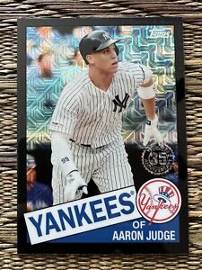 2020 Topps Silver Pack Chrome Mojo #85C-27 Aaron Judge Black /199 - Yankees