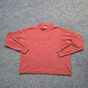 Madewell Sweater Womens Size Small Orange Cashmere Turtleneck Casual Stretch Top - Picture 1 of 9