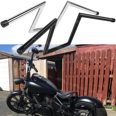 Manillar colgante Ape de 8" 10" elevación 1" barra Z para Kawasaki Vulcan 650 800 900 Bobber Foto 1 de 4