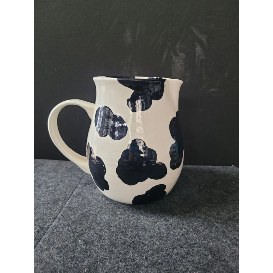 Jarra de vaca de cerámica hecha a mano, solo decorativa, no contiene líquido Foto 1 de 4