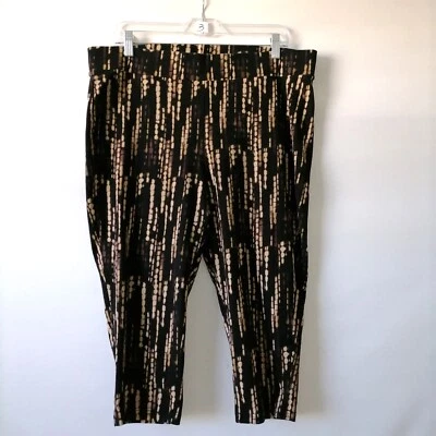 Legging capri tórrido para mujer negro tiro alto cintura elástica estampado animal talla 3 Foto 1 de 4