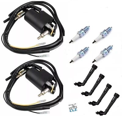 2x Bobina de Ignição + Vela de Ignição para Yamaha FJR 1300 -- 2003-2012 - Imagem 1 de 4