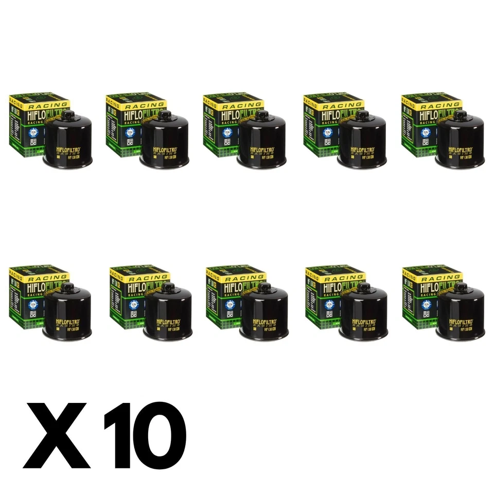10 Pack Hiflo Oil Filter for Suzuki GSF600 Bandit 1995-1998 (W/Nut) — 第 1/1 张图片