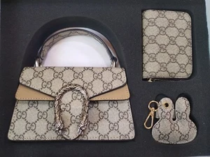 Gucci Auth Beige GG Canvas Supreme Dionysus Shoulder Chain Purse Bag Only Mini - Picture 1 of 16