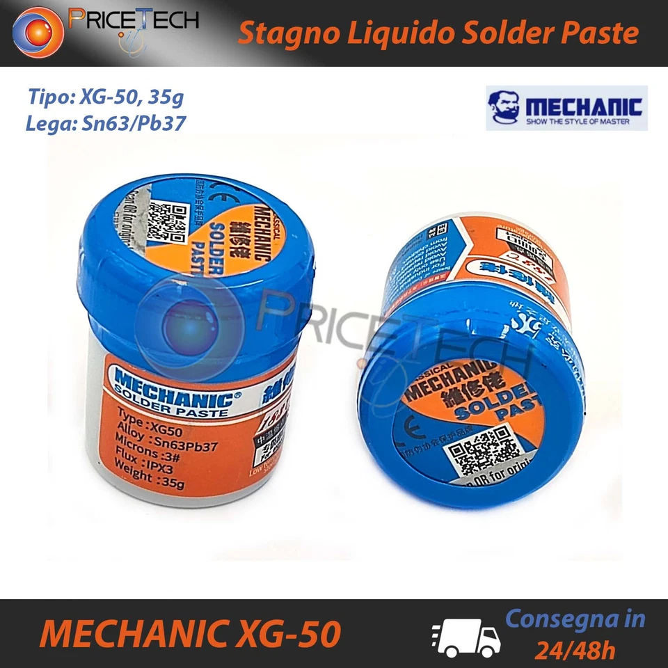 Mechanic XG50 Liquid Solder Paste SN63/Pb37 Leaded SMD BGA SMT Stencil