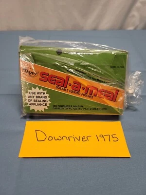 Bolsas Dazey Seal-a-meal vintage modelo 7006 100 bolsas 8” x 9” 24 fl oz cada una Foto 1 de 4