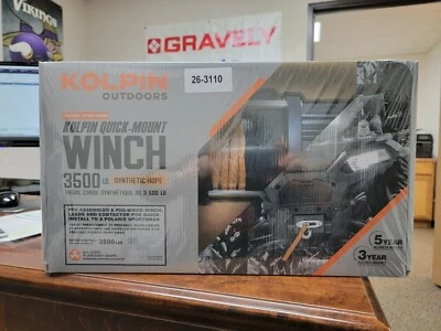 Polaris Sportsman Kolpin WINCH - 3500 lb. Rope - NEW - - 5yr Warranty! - Image 1 of 3