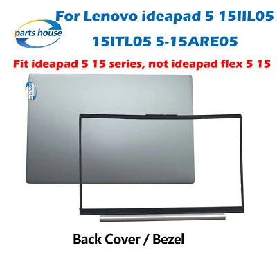 LCD Back Cover Bezel For Lenovo ideapad 5 15IIL05 15ITL05 5CB0X56071 5CB0X56524 - Image 1 of 4
