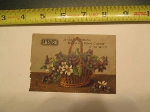 Lustro Nickel Silver Cleaner Advertising Trade Card - Picture 1 of 2