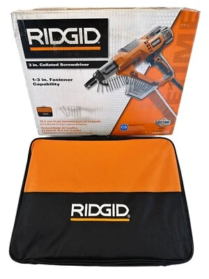Destornillador RIDGID para paneles de yeso y cubierta 3.700 RPM agarre hexagonal con cable naranja Foto 1 de 4