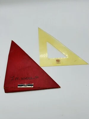 Post 8 Inch Drafting Triangle 7746B USA - Image 1 of 4