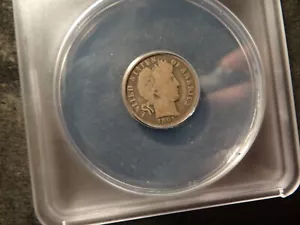 1895-O ANACS G4 Barber Dime looks Higher FULL RIMS both sides SLABZ - Picture 1 of 4