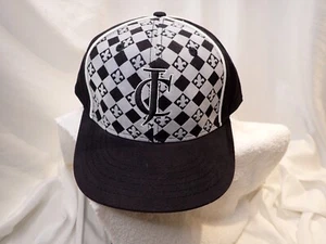 Jacques Cardin Hat Men One Size Fleur De Lis  Flocked Check Hype Core Cap new - Picture 1 of 4