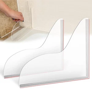 Shower Splash Guard Upgrade Bathtub Splash Guard 2 Shower Water Guard Self-Gl... - Picture 1 of 7