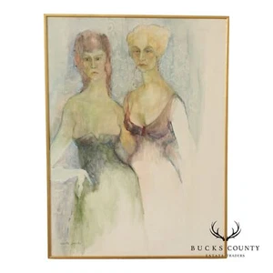 Davetta Greenberg Watercolor Painting, Elegant Women - Picture 1 of 23