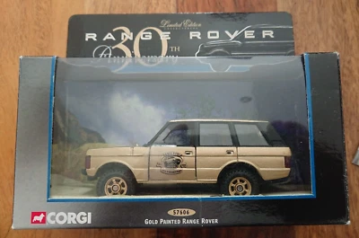 Corgi 57606 Gold Painted Range Rover 30th Anniversary Model Ltd Edition No.2 NEW - Image 1 of 4