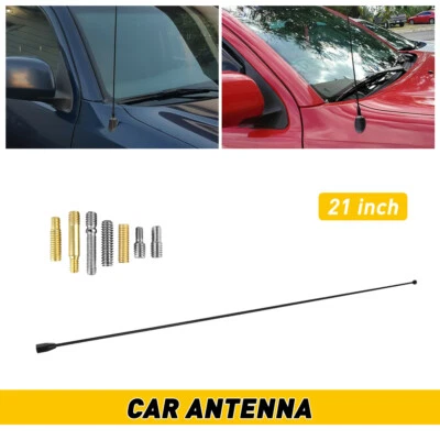 Mástil de antena de metal negro de 21" radio AM/FM para Ford F-150 F150 1980 1989-08 Foto 1 de 4