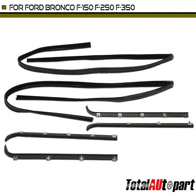 Kit de 6 bandas climáticas de canal de barrido y funcionamiento de ventana para Ford Bronco F-150 delantero L y R Foto 1 de 4
