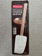 Vintage RUBBERMAID Heat Resistant Cooking Spatula 1902 Wood Handle 10½" NEW