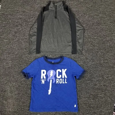 Clothing Lot Boys XS 4/5 Champion Jacket & Gap Kids Rock N' Roll Shirt School - Image 1 of 4