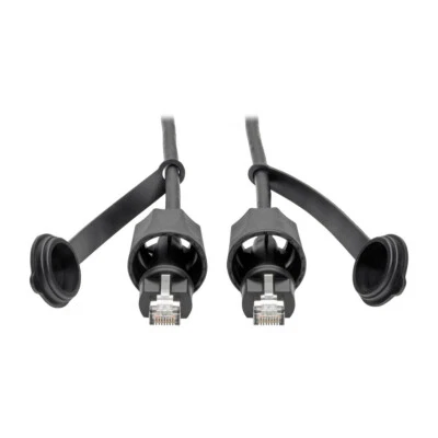Tripp Lite 50FT Industrial Cat6 RJ45 to RJ45 STP CMX Outdoor Patch Cable - Black - Image 1 of 4